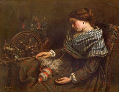 The Sleeping Embroiderer, 1853 by Gustave Courbet